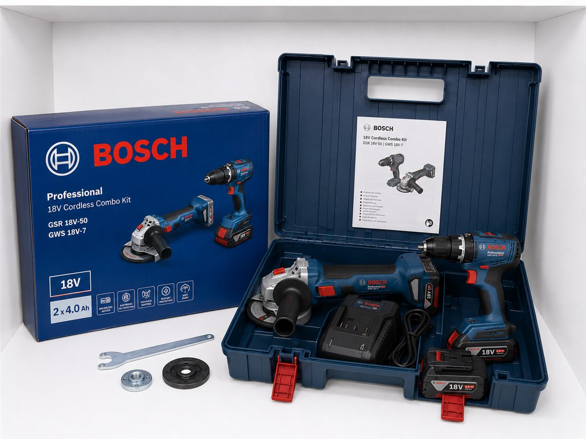 Combo Bosch: taladro + amoladora - imagen 2