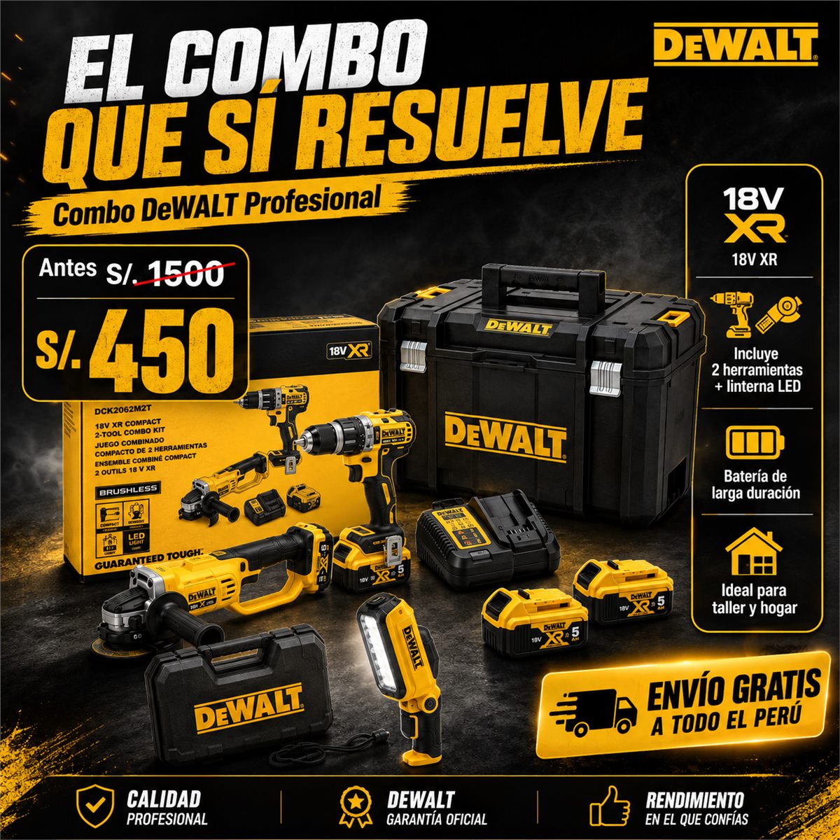 Combo DeWalt profesional