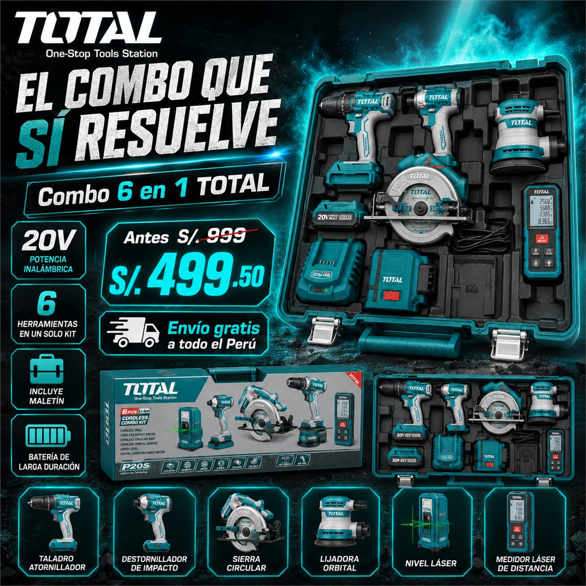 Combo TOTAL 6 en 1